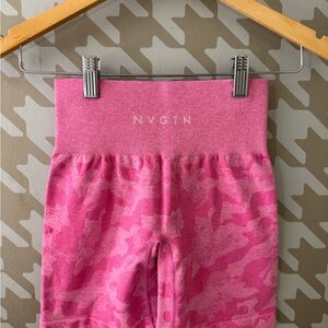 NVGTN Pink Camo Leggings Shorts